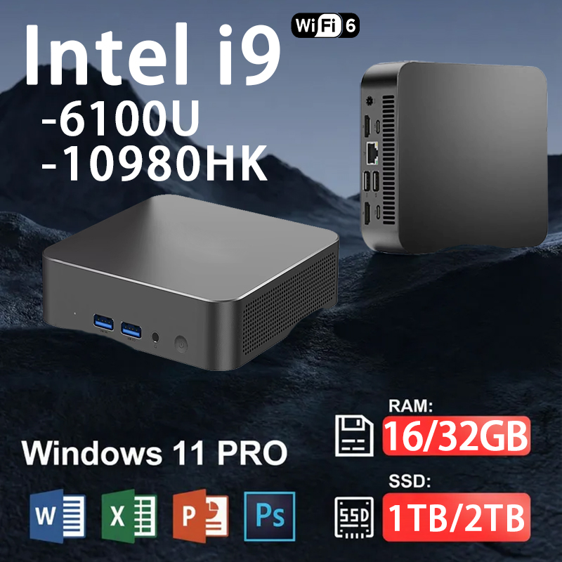 Pc Gaming I3 - كمبيوتر مكتبي صغير يعمل بنظام ويندوز