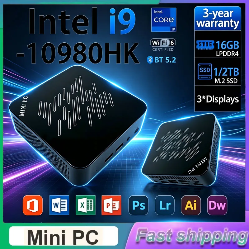 Pc Gaming I3 - كمبيوتر ألعاب صغير 2026 بمعالج Intel