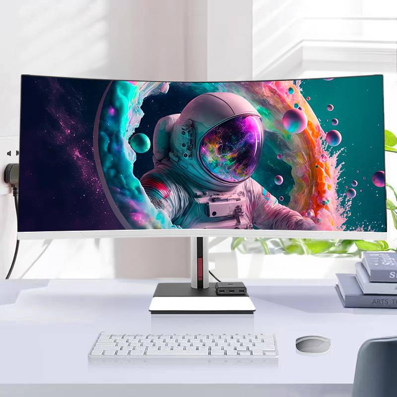 Pc Gaming Core I5 - كمبيوتر مكتبي بشاشة منحنية 34 بوصة