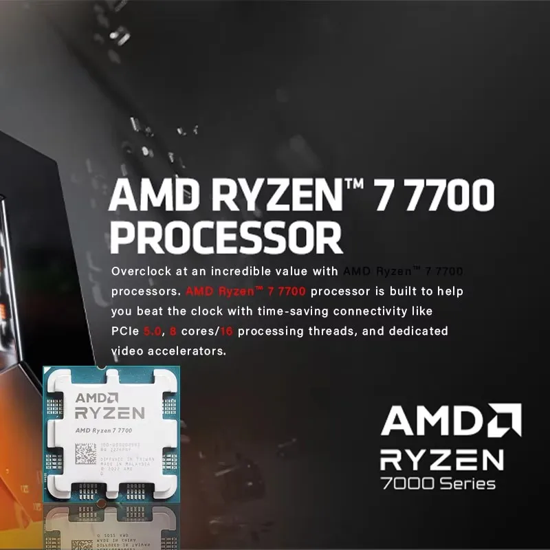 معالج AMD Ryzen 7 7700 الجديد  - مراجعة Pc Gaming Cpu وسعره
