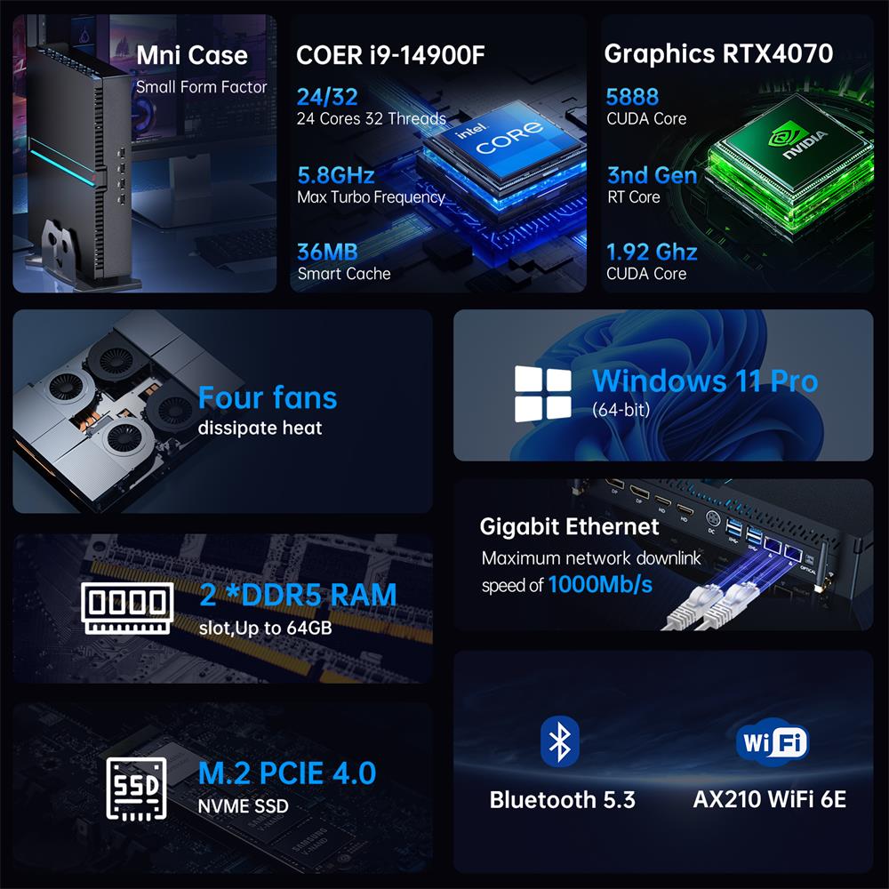 جهاز كمبيوتر صغير للألعاب Msec - مراجعة Pc Gaming Core I5 وسعره
