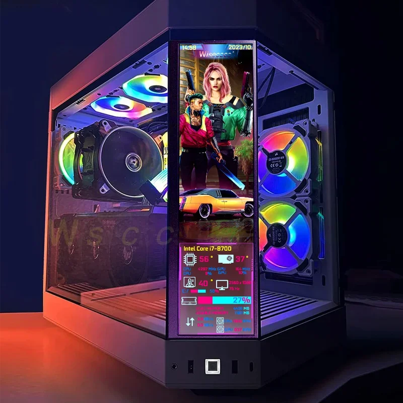 Wisecoco 12.6 بوصة 1920*515 شا - مراجعة Pc Gaming Aquarium وسعره